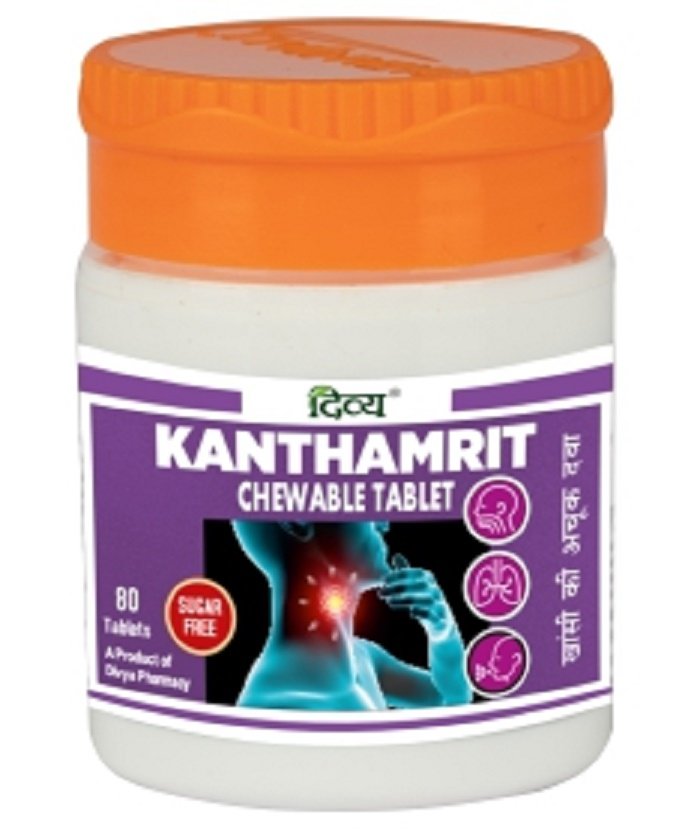 DIVYA KANTHAMRIT CHEWABLE TABLET 80 N